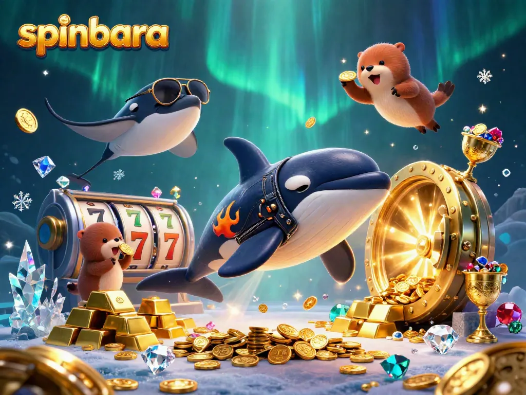 Experience the thrill and excitement of spinbara with an animated underwater casino adventure featuring playful sea creatures.